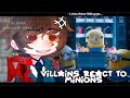 •|VIllains react to Minions (Descicable me)|•GACHA CLUB 🇧🇷/🇺🇸
