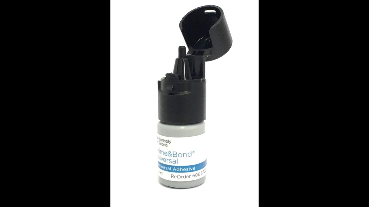 Как работает универсальный адгезив Prime&Bond Universal - демонстрация технологии.