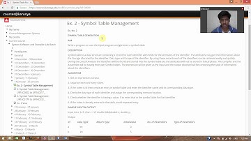 System Software and Compiler Lab Experiment - 2