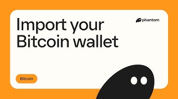 How to import your Bitcoin wallet to Phantom