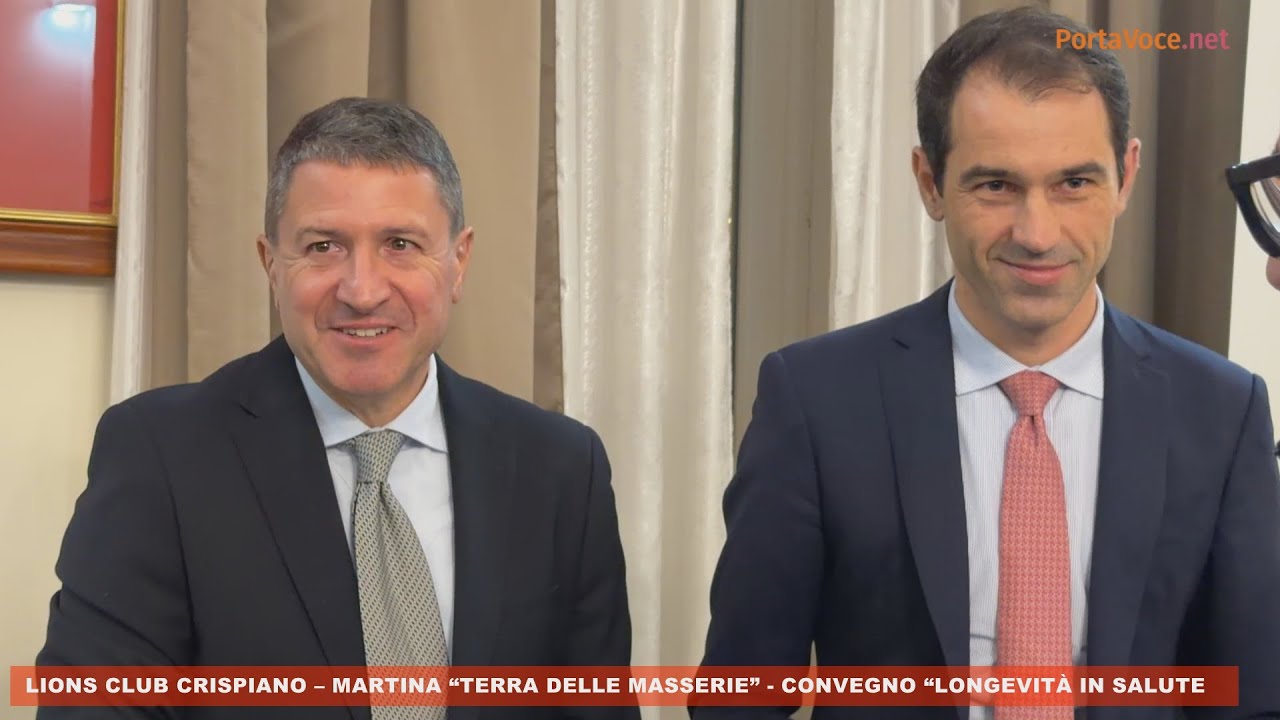 CONVEGNO “LONGEVITÀ IN SALUTE” – LIONS CLUB CRISPIANO–MARTINA “TERRA DELLE MASSERIE”