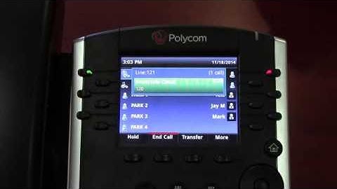 Tele-Data Solutions Training Video: Polycom VVX 400 - Parking and Retrieving Parked Call