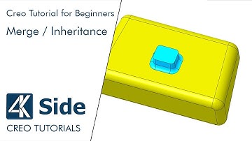 Merge/Inheritance feature | Advanced 3D Modeling in Creo | Creo Tutorial