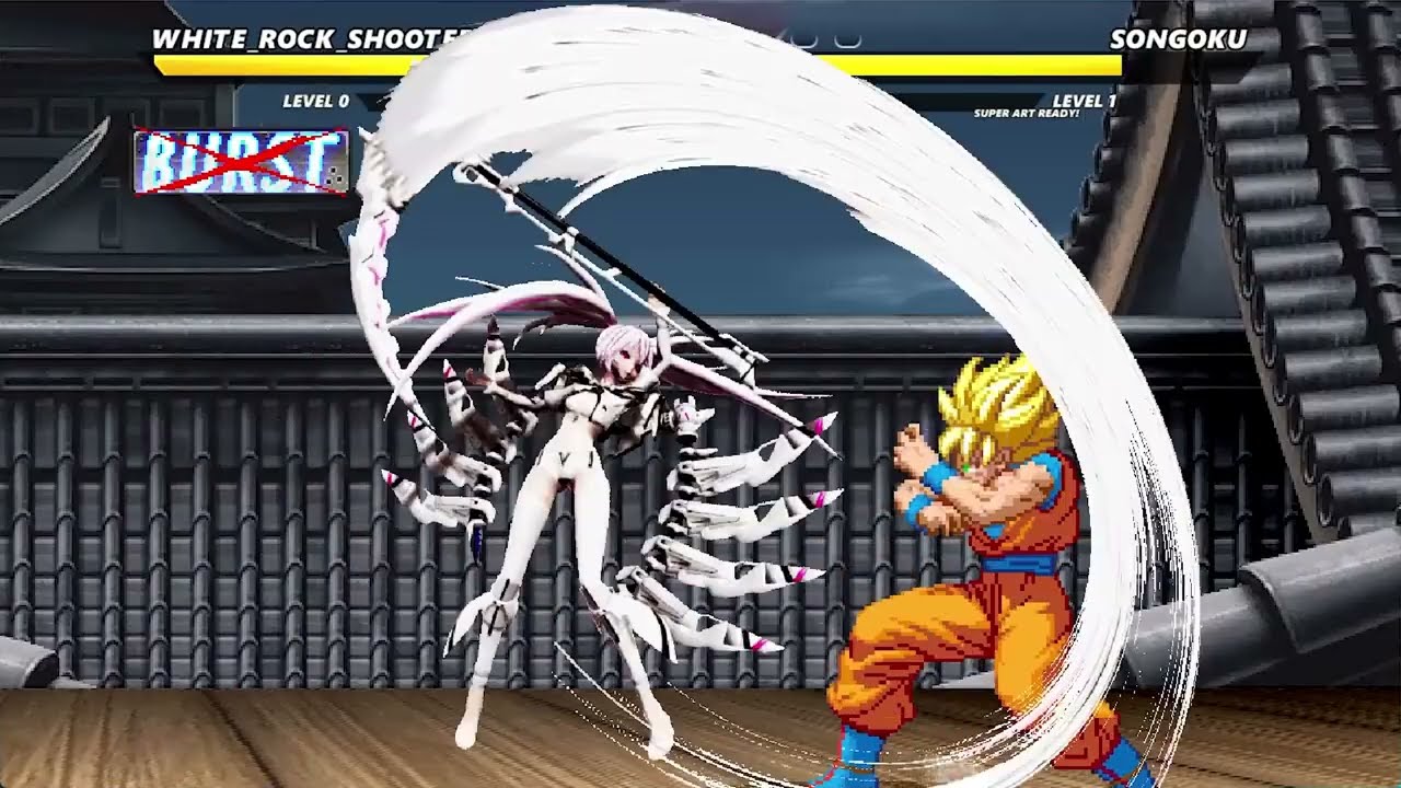 WHITE ROCK SHOOTER VS GOKU | INSANELY EPIC M.U.G.E.N BATTLE