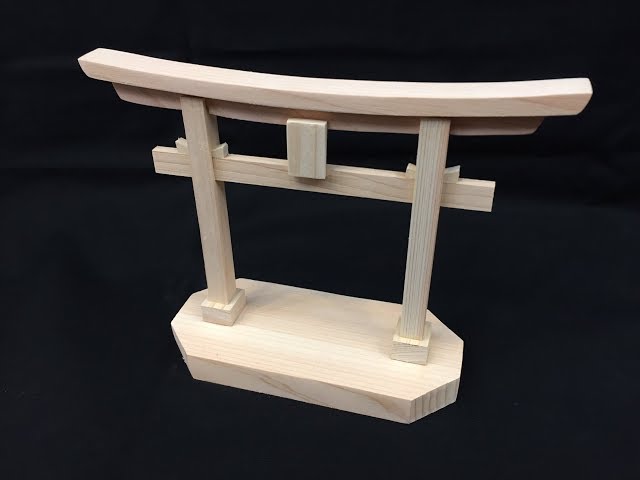 ヒノキ製 ミニ鳥居 木製 神社 通販・販売・買取 - YouTube