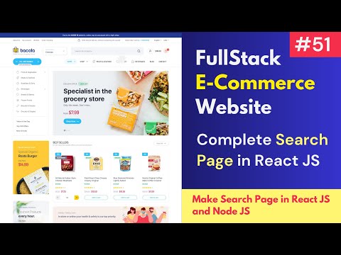 #51 Search Page Development | Full Stack E-Commerce Website in React JS, Node Js & Mongo DB 🔥🔥🔥