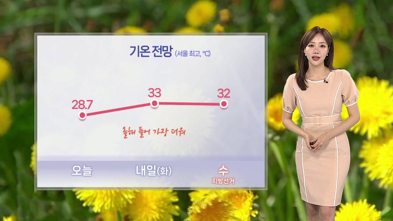 [날씨] 내일까지 제주·남해안 많은 비…서울 33도 더위 / 연합뉴스TV (YonhapnewsTV)