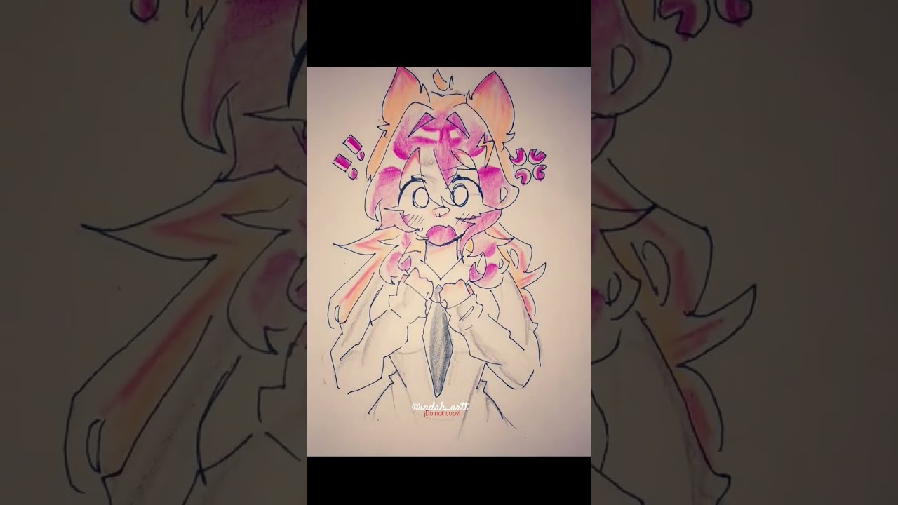 Indah + tsundere?👀📸//draw//ib: sound ×me||ft: indah||#indahartt#drawing#trending#tsundrelove#fyppppp