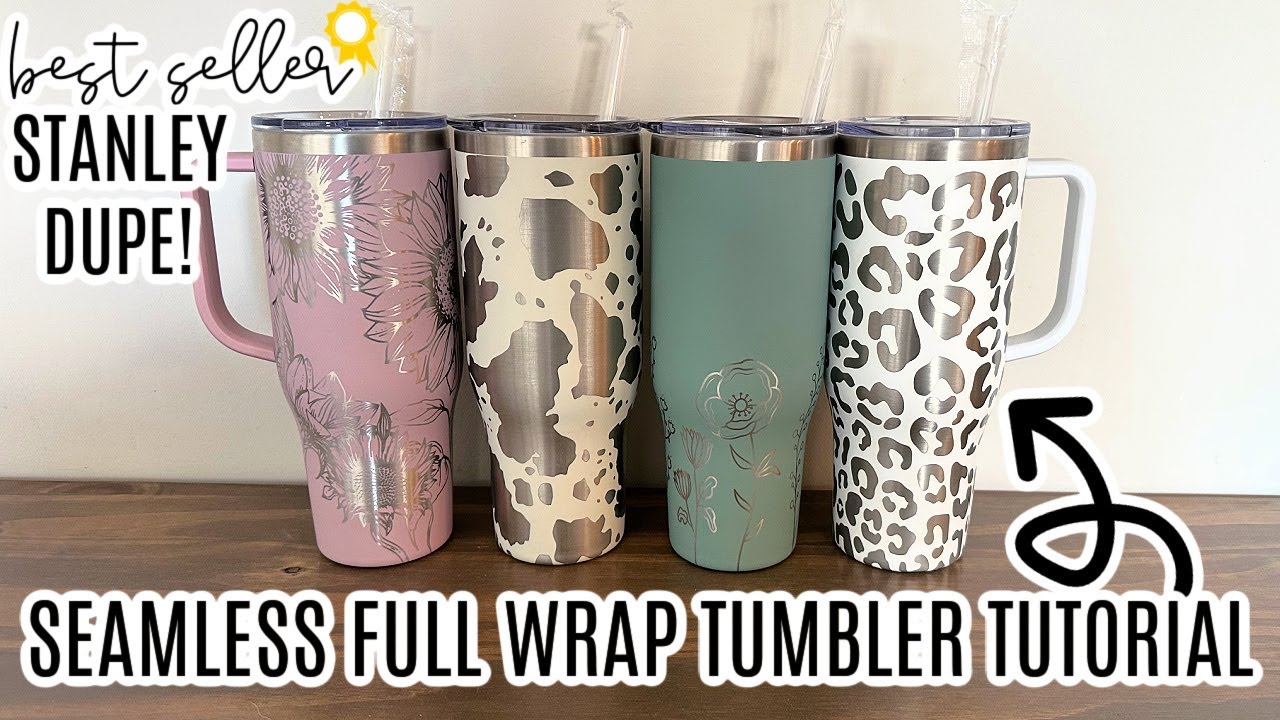 How To Laser Engrave A Full Wrap Tumbler With Handle  Best Seller