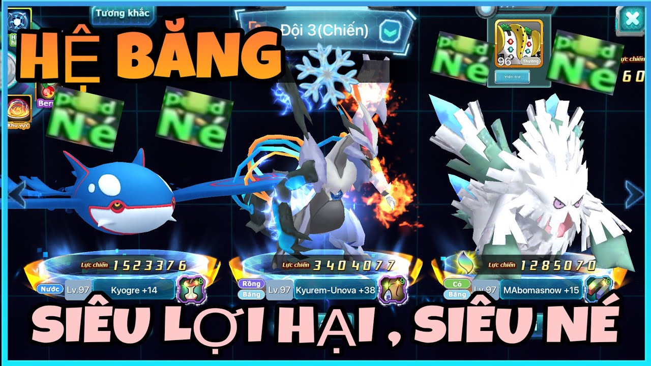 POKE ĐẠI CHIẾN | TEAM BĂNG ❄️ DÀNH CHO MỌI AE NÔNG DÂN ĐỂ CHƠI UNOVA SIÊU BỀN , SIÊU NÉ