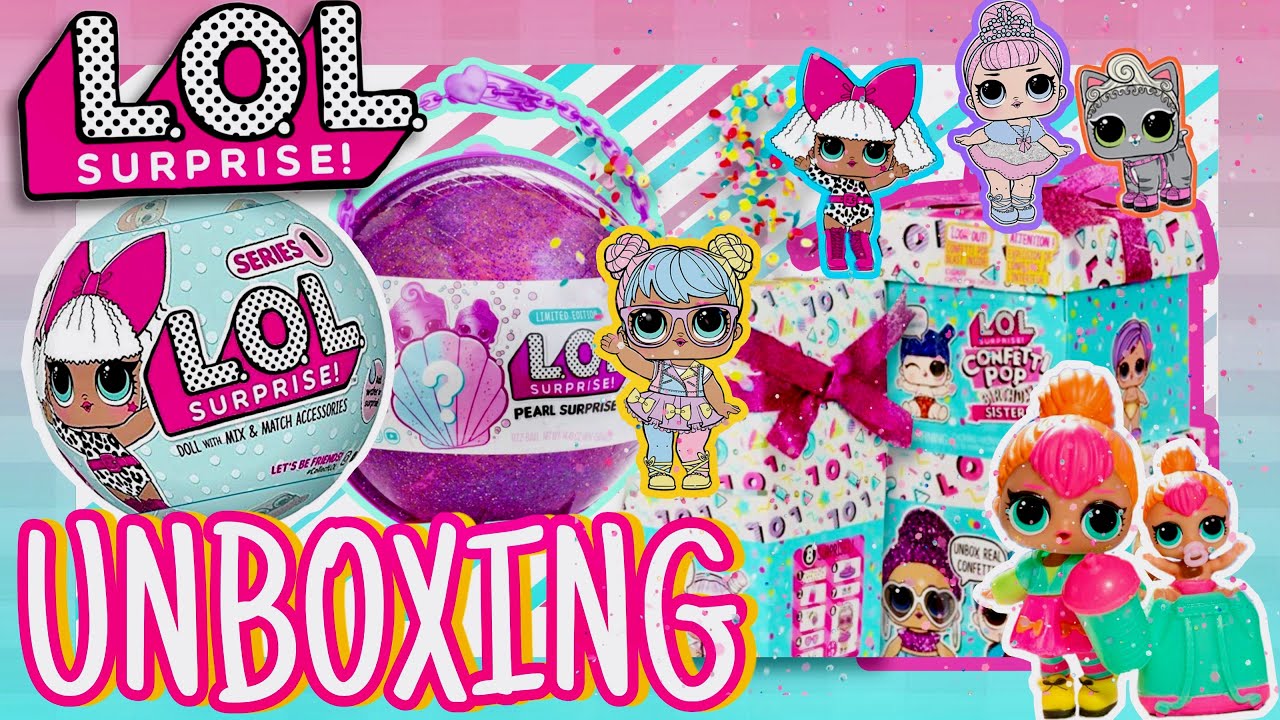 L.O.L Surprise CONFETTI POP Unboxing + L.O.L COLOR CHANGE doll & Surprise PRESENT UNBOXING! 💗🎨