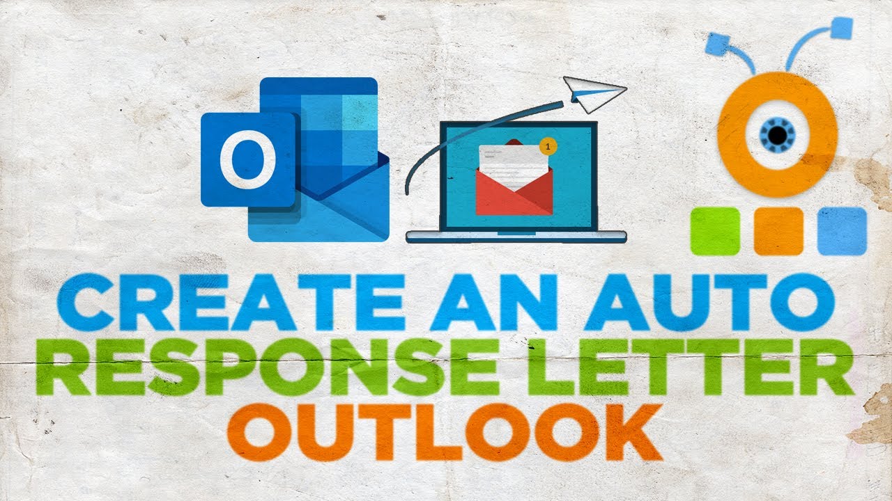 How to Create an Auto Response Letter in Outlook - YouTube