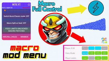 Agario Macro with Zoom and Full Control Xelahot for iOS & Android with Custom skins