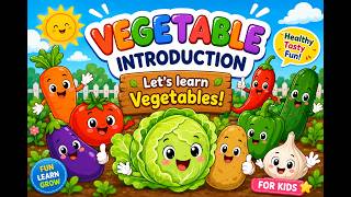 Learn Vegetables for Kids | Colorful 2D Cartoon Vegetable Introduction 🌽🍅