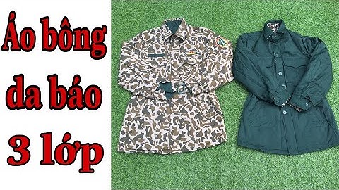 Áo bông da báo sĩ quan Đặc Công ( 3 lớp 2 mặt )
