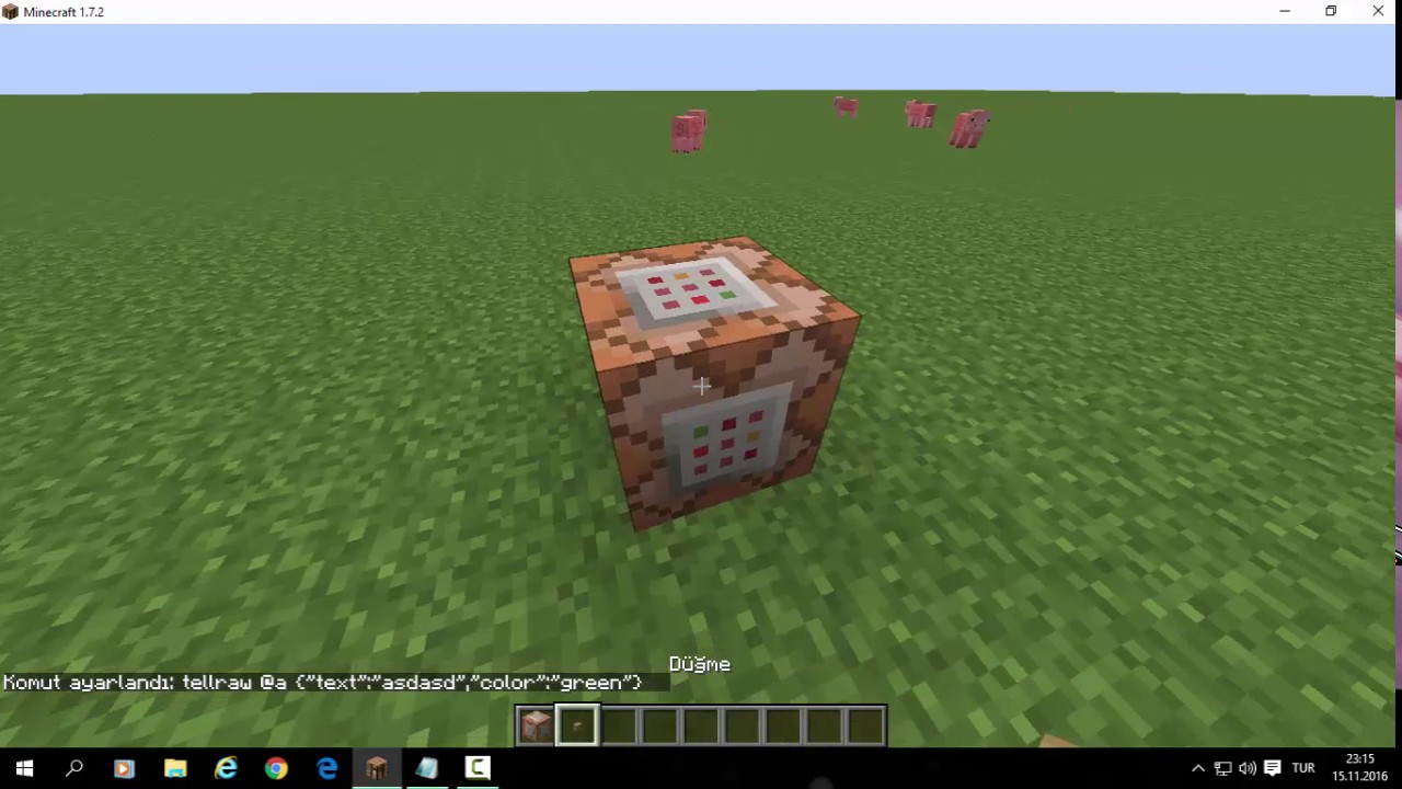 minecraft tek oyunculuda komut blogu ile renkli yazi yazmak youtube minecraft tek oyunculuda komut blogu ile renkli yazi yazmak youtube