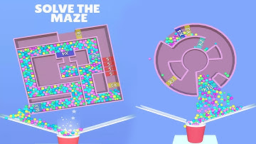 Multi Maze 3D / Spin the Wheel Maze and Collect the Balls! / Levels 1 - 5