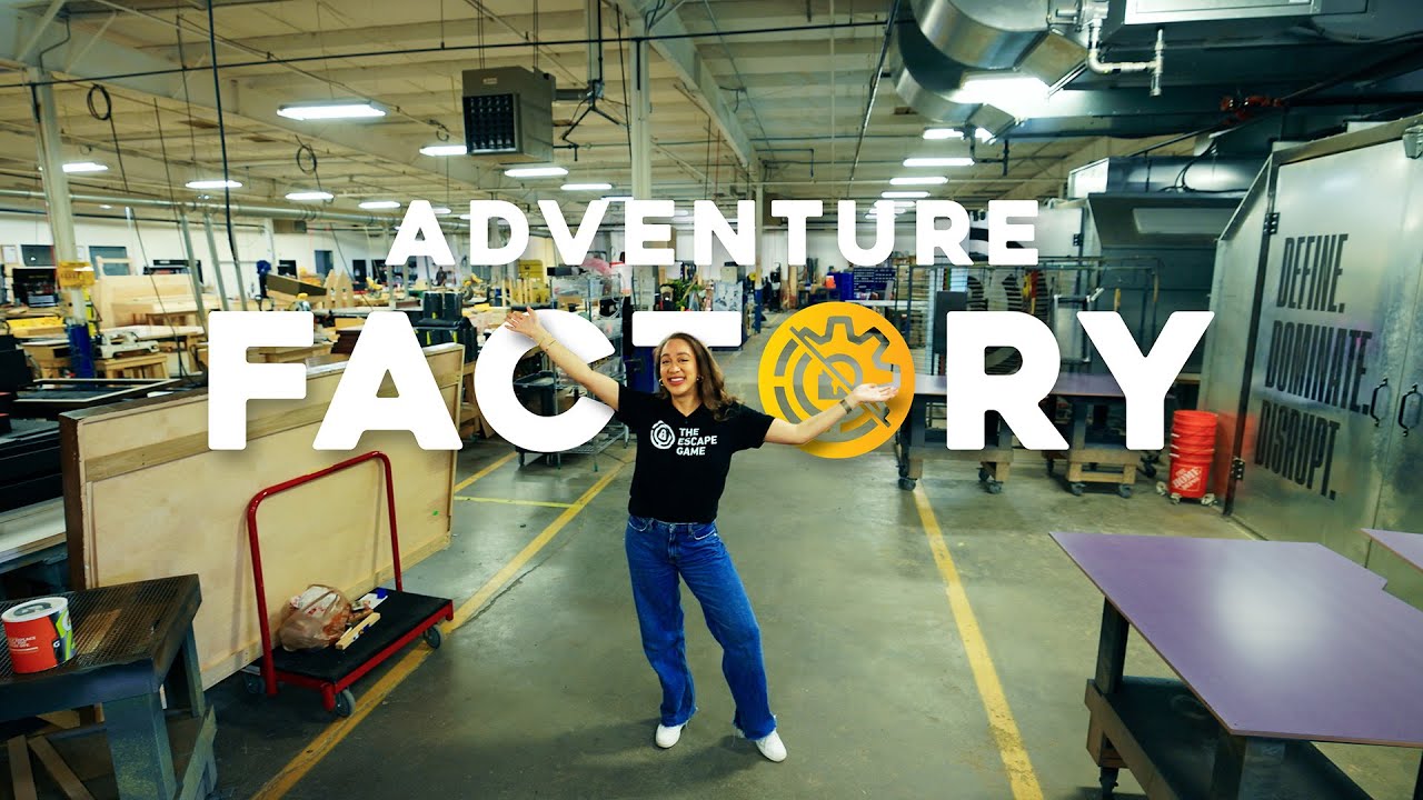 MASSIVE Adventure Factory Tour | Robotic waterfalls, secret doors
