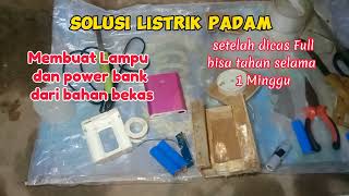 Cara Membuat Lampu Kayu Pake Barang Bekas