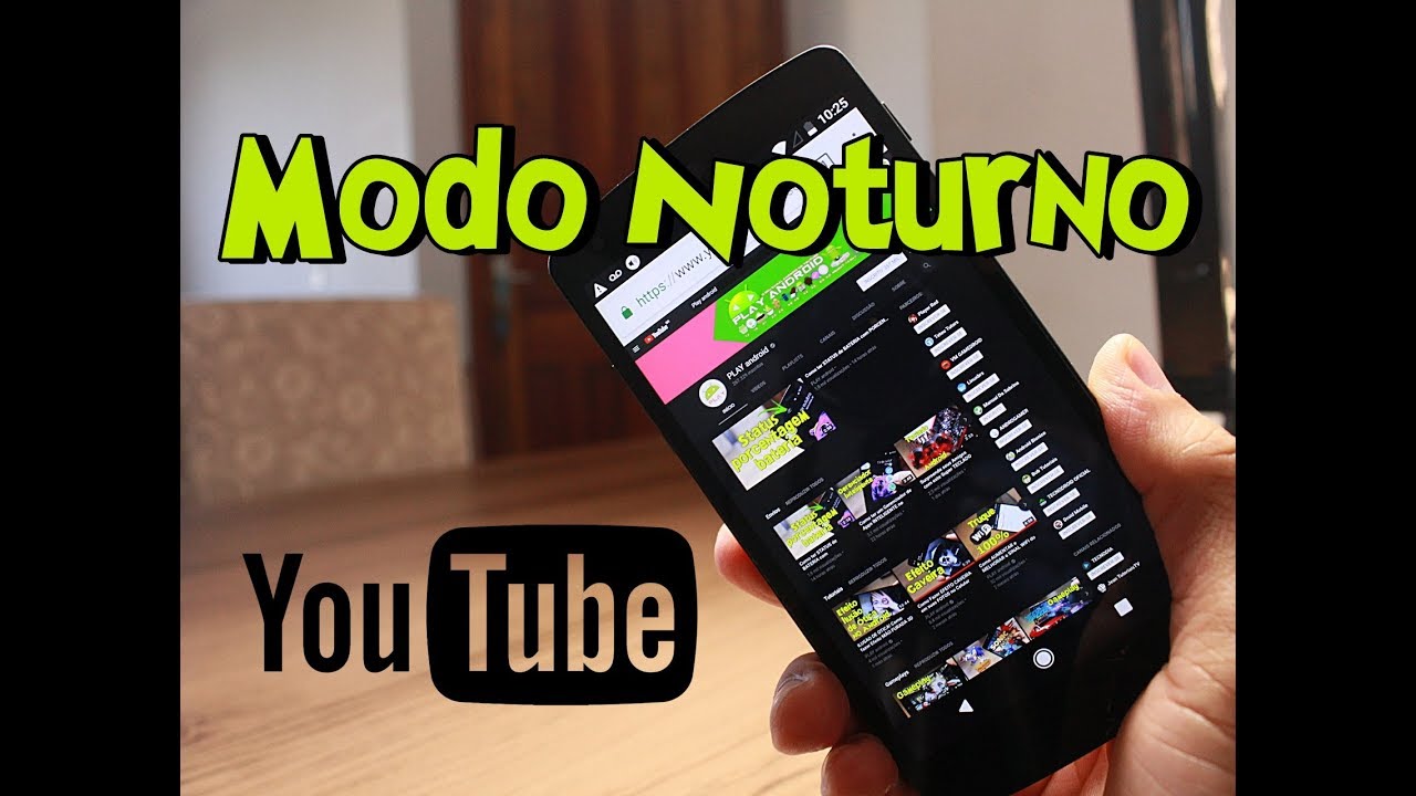 NOVO VISUAL DO YOUTUBE! Como Ativar Tema Escuro do YouTube no Celular ...