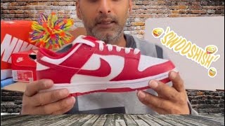 “USC DUNK”🔥🔥REVIEWING DUNK LOW RETRO - GYM RED/WHITE ❤️🤍 + ON FOOT 👟👟 #nikedunk #nike #unboxing