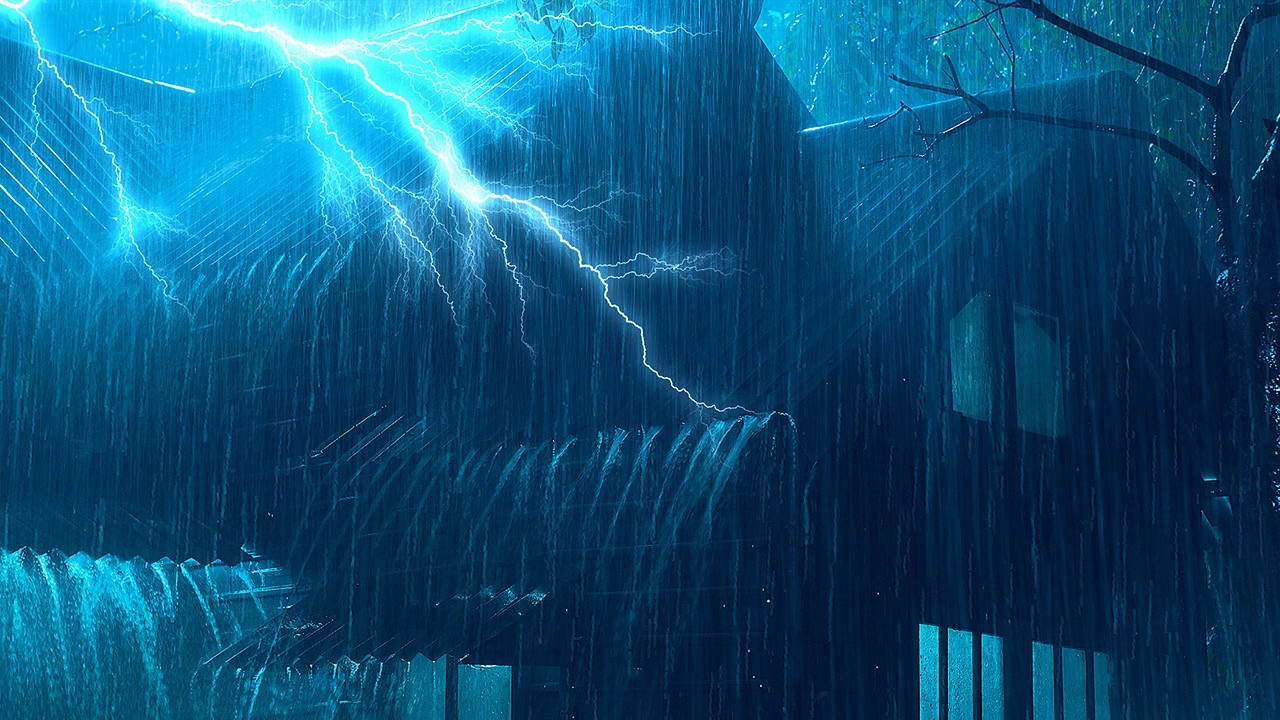 O Som Mais Relaxante de Chuva no Telhado de Zinco e Trovão - ASMR Natureza