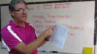 Spring Semester Math 3 Review Video