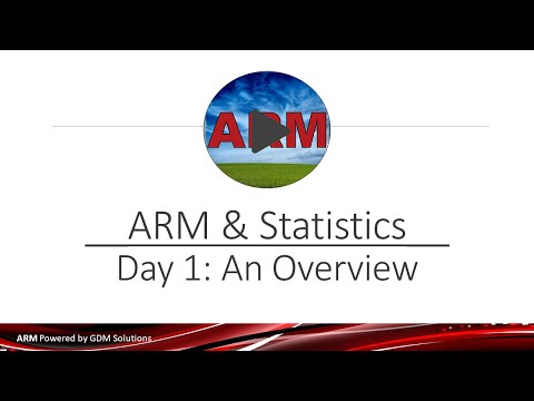 ARM Software Webinar - ARM & Statistics: An Overview