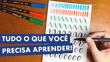 Como usar brush pen para lettering?