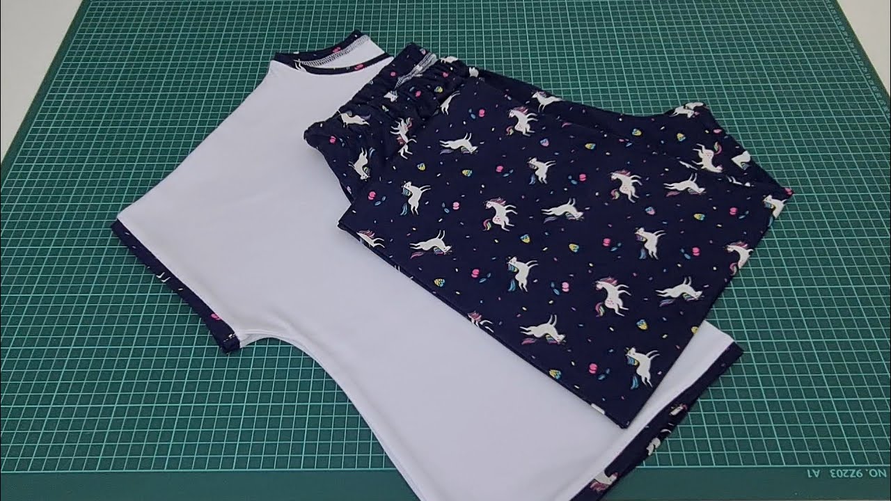 Как сшить пижамный комплект / Очень простой проект по шитью / Своими руками