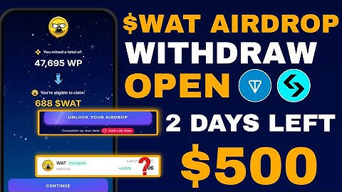$Gamee Airdrop Update | $WAT Tokens Claim Open in Bitget Wallet | GAMEE Airdrop Withdrawal
