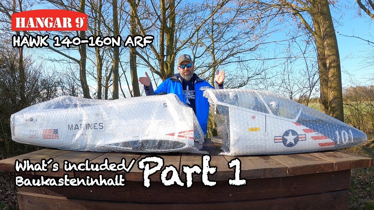 Hangar 9 Hawk ARF PART 1 - kit overview / unboxing | DEUTSCH | HAN13750 | Horizon Hobby Turbine Jet