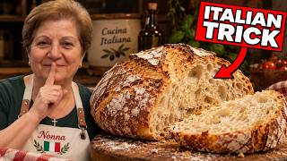 3 Ingredient No-Knead Bread — The Easiest Way to Make Bread (The Italian Nonna Way)