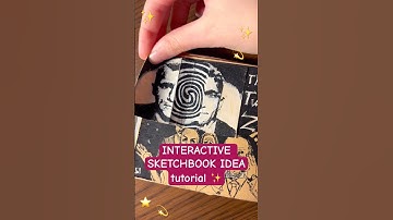 INTERACTIVE SKETCHBOOK IDEA TUTORIAL!! ( the final one for now lol ) #shorts #art #artist