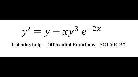 Calculus Help: Bernoulli