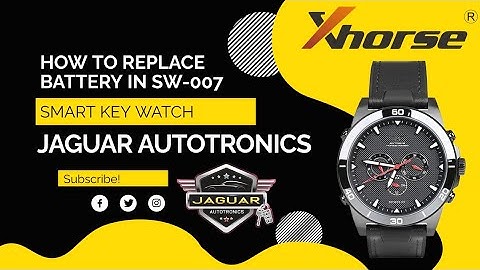 HOW TO REPLACE BATTER AND KEY GENERATION IN XHORSE SW-007 WATCH #key #jaguarautotronics 7010649677