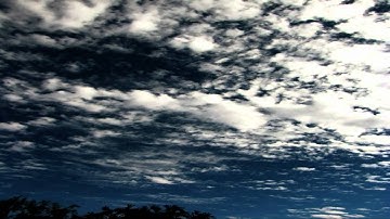 Natural cirrus passing overhead timelapse (deep angle) V08390