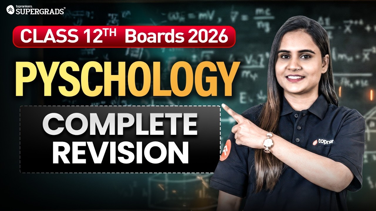 Class 12 Psychology | Most Important Questions | Full Revision | Boards 2026