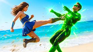 GREEN LANTER IN DANGER! 😱 PRINCESS BELLE Attack! (Can he Escape) - GTA 5