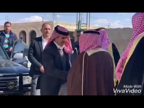 الامير حمزه بن الحسين في ضيافة الشيخ فارس مسند ابوتايه الحويطي الجفر