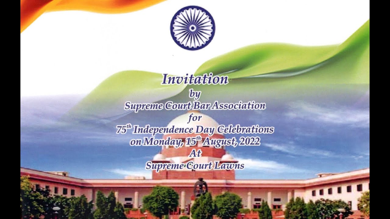 75th Independence Day Celebrations on Monday 15 August at 10:00AM at  Supreme Court Lawns - YouTube