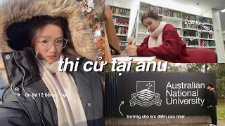 STUDY VLOG || 1 week of finals: 12 hours of cramming every day @ANU 📝