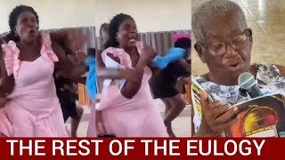 Caught on Video Woman Attack EULOGY READER  at FUNERAL and the Rest of Eulogy you did not heard 