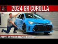 The 2024 toyota gr corolla circuit edition is a flaming blue awd turbo hot hatch