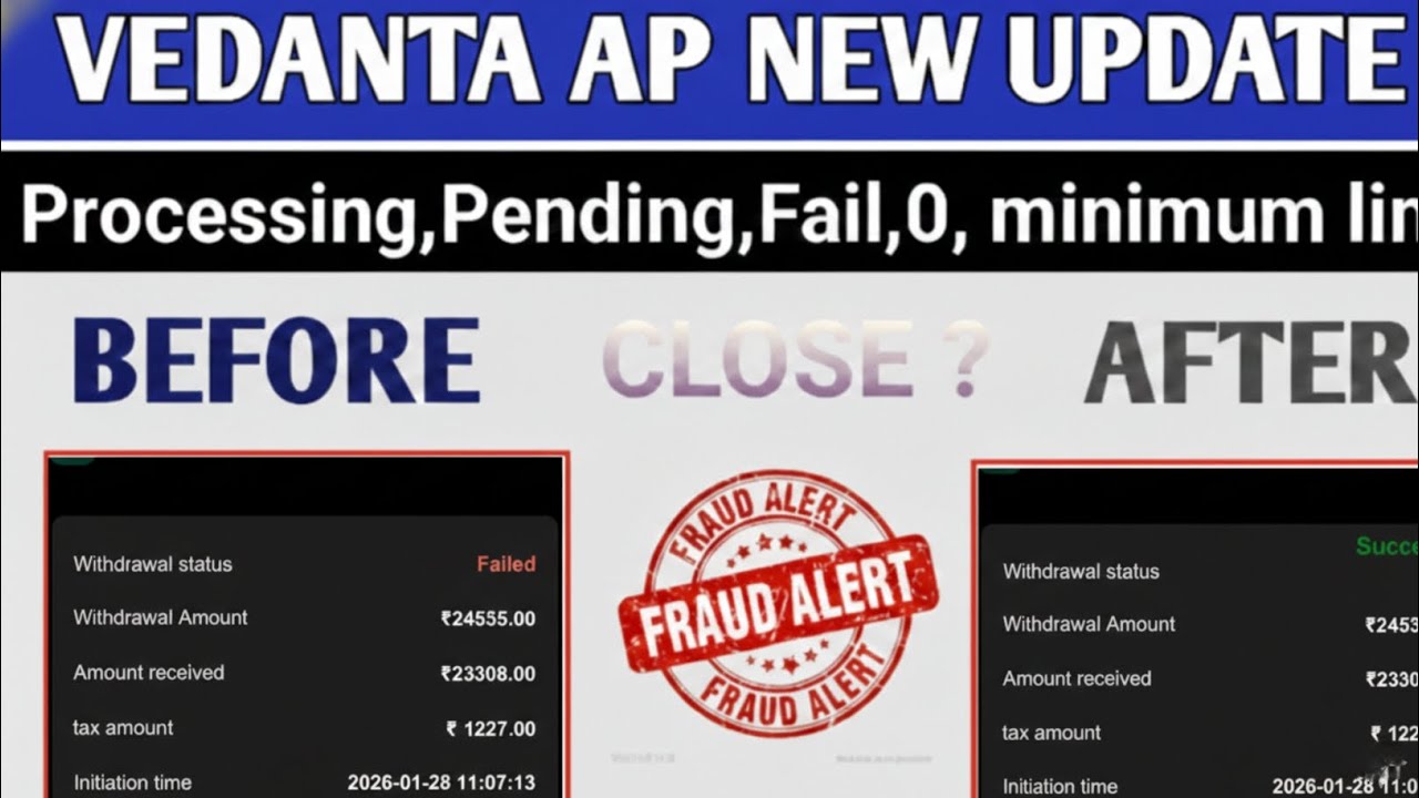 Vedanta App withdrawal failed | Vedanta App withdrawal limit problem |Vedanta App Processing Problem