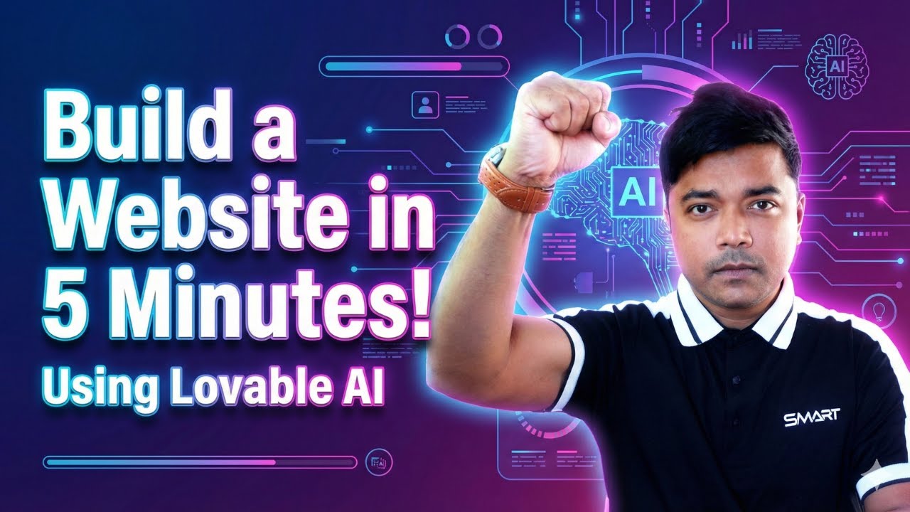 Build Website in 5 Minutes Using Lovable Ai | Learn Ai in Bangla - YouTube