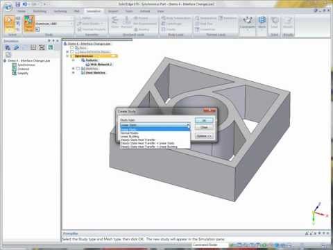 SOLID EDGE ST5 "SIMULATION": Cambios de Interface de Usuario
