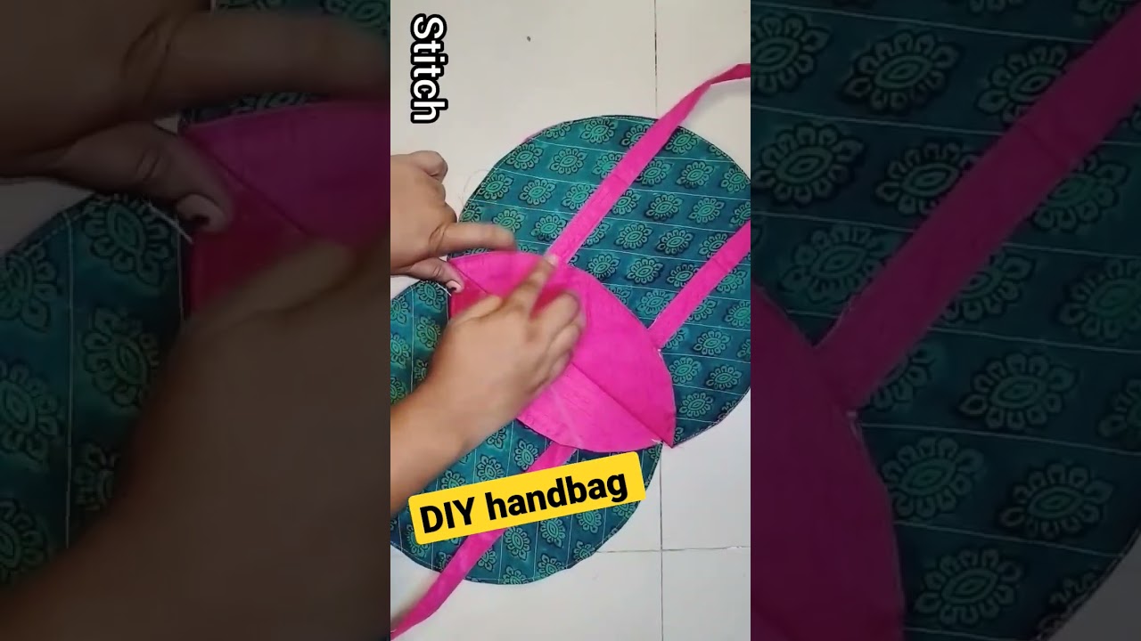 New Trick -shopping bag / handbag making |  Best making ideas from leftover fabric| old cloths reuse