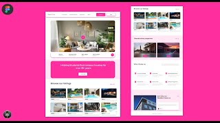 Real  Estate website UI using Figma  | Landing Page Design Tutorial 2023