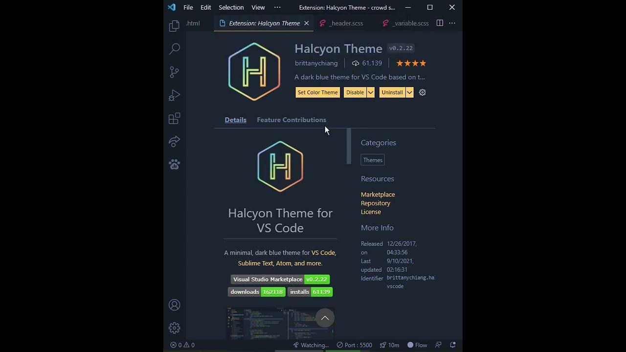 Vscode themes. Vs code theme. theme for vs code. blue code themes. themes for coder.